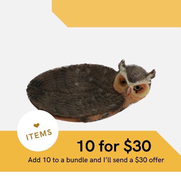 Other - ❤️ ceramic owl soap dish.